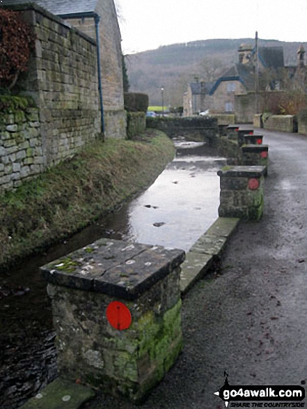 Beeley Brook in Beeley village 