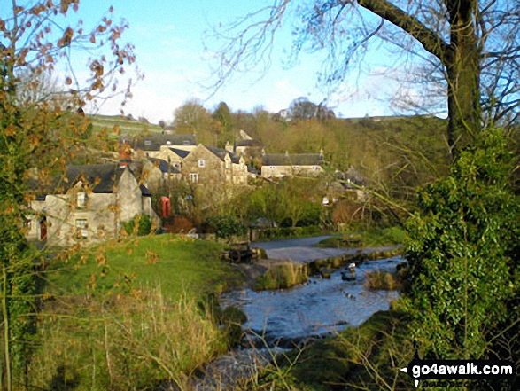 Walk s246 Milldale, The River Dove and Wolfscote Dale from Alstonefield - Milldale Village, 