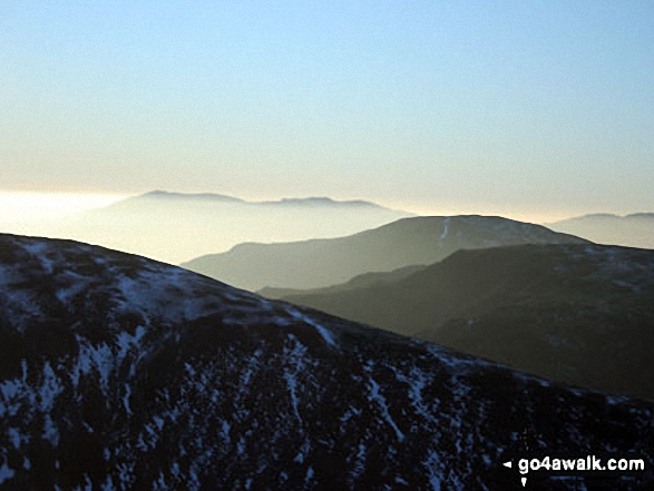 Walk c272 High Street and Angletarn Pikes from Brothers Water - Looking West from the summit of High Street