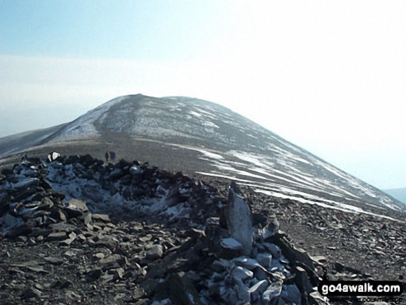 Walk c321 Skiddaw and Lonscale Fell from Millbeck, nr Keswick - The Skiddaw Ridge