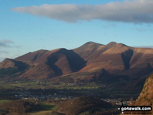 Walk c183 Lord's Seat and Graystones from Whinlatter Forest Park - Skiddaw from Whinlatter (Brown How)