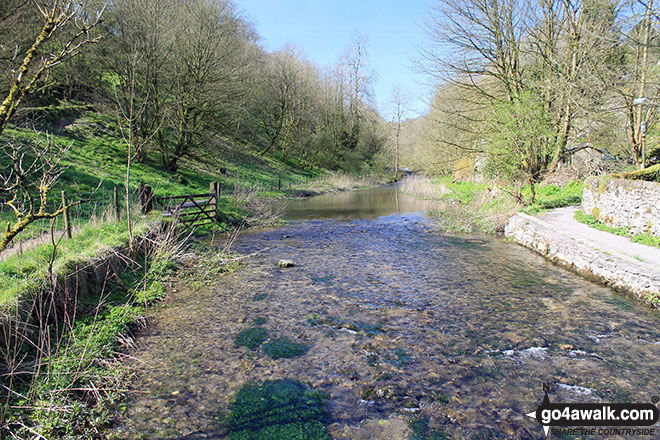 Walk d194 Elton and The Limestone Way from Youlgreave - The River Bradford near Youlgreave in beautiful Bradford Dale