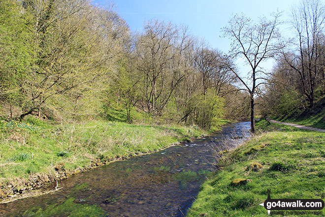 Walk d295 Bradford Dale, Long Dale, Gratton Dale and  Elton from Youlgreave - The River Bradford near Youlgreave in beautiful Bradford Dale