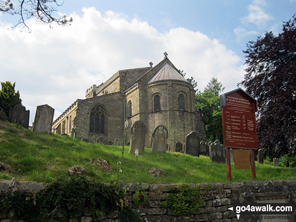 Walk ny139 Lastingham from Hutton-le-Hole - St Marys Church, Lastingham