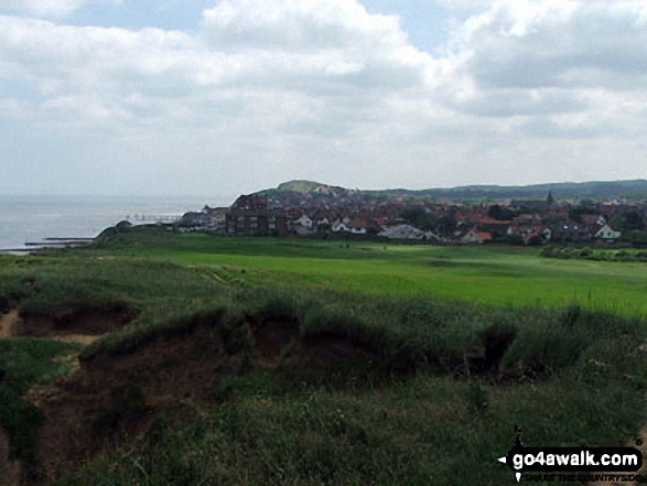 Walk nf172 Sheringham Park from Sheringham - Sheringham from Sheringham Golf Course