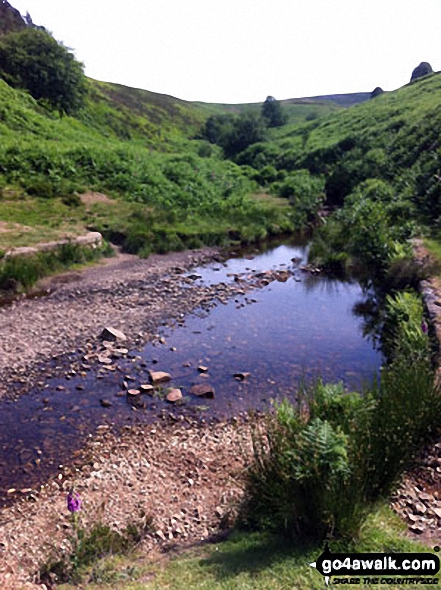 Walk sy108 Langsett Reservoir from Langsett Barn - The Porter or Little Don River