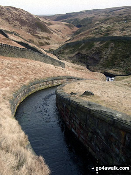 Walk sy106 Snailsden from Winscar Reservoir, Dunford Bridge - Harden Clough from Snailsden Reservoir