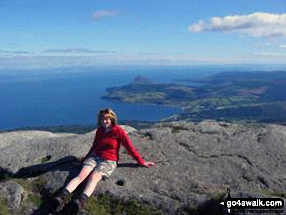 Me on top of Goatfell (Goat Fell) on The Isle of Arran Fab view