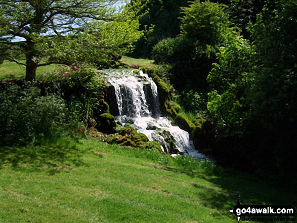 Walk do128 Littlebredy from Abbotsbury - Bridehead Lake waterfall, Littlebredy