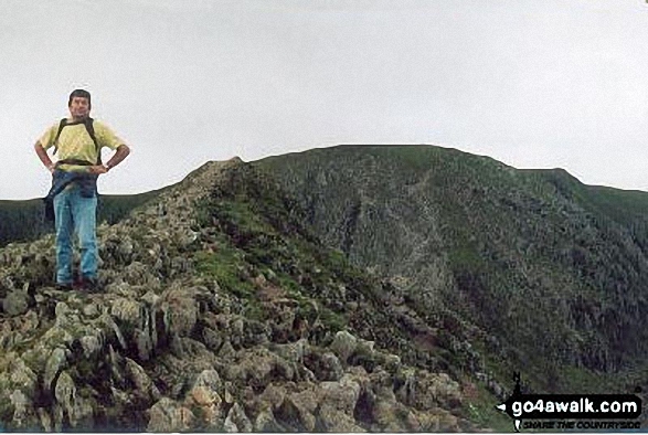 Walk c220 Helvellyn via Striding Edge from Glenridding - On Striding Edge (Helvellyn)