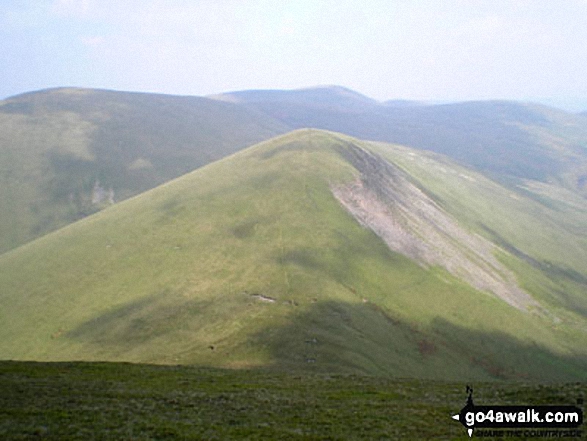 Walk c347 The Howgill Fells 2000ft'ers - Kensgriff from Yarlside