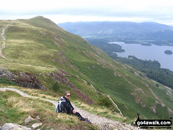 Walk c459 The Greater Newlands Horseshoe from Hawes End - Derwent Water from Cat Bells (Catbells)