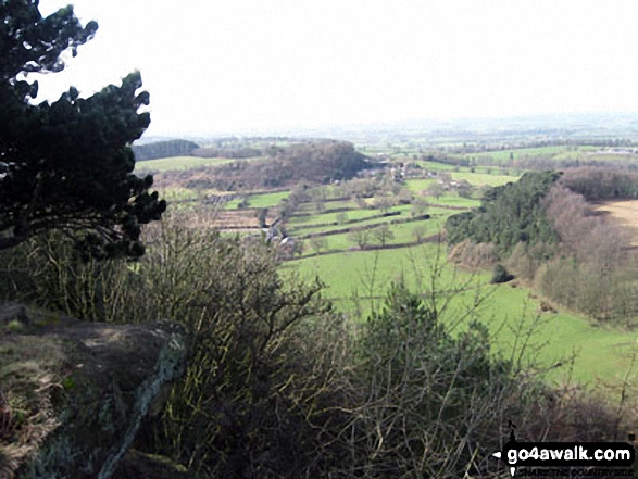 Walk ch136 Raw Head, Bickerton Hill and The Sandstone Trail from Duckington - The view from Raw Head (Rawhead)