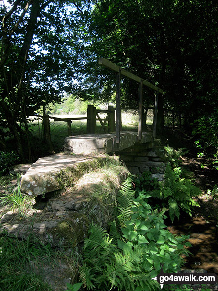 The stone footbridge over Ings Beck near Lastingham 