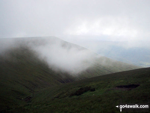 Walk c176 Clough Head and Great Dodd from Dockray - Approaching mist from Great Dodd summit