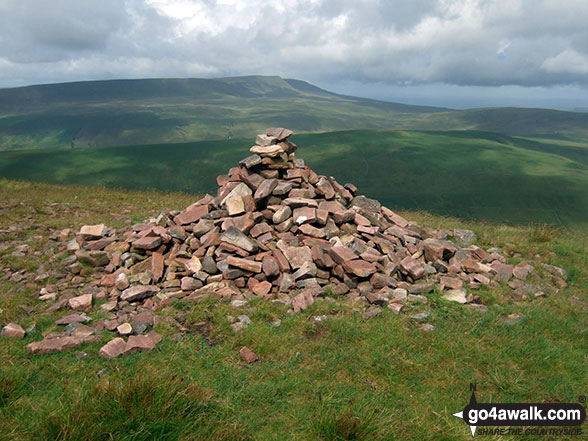 Large cairn on the top of Fan Gyhirych