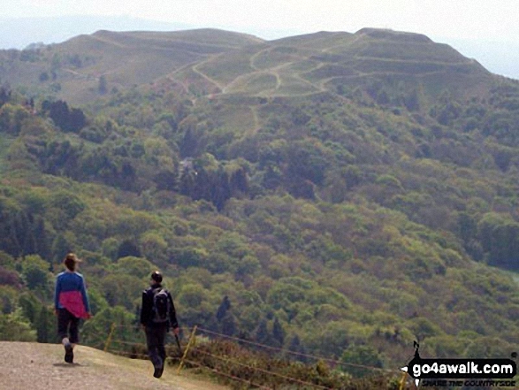 On the Malverns with British Camp in view from near Wynds Point 