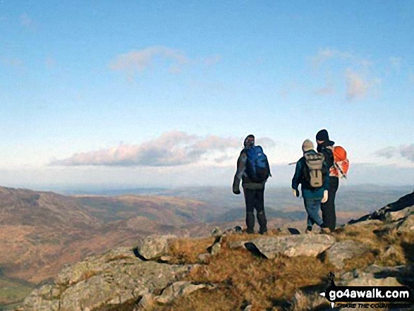 Walk cw180 Carnedd Moel Siabod, Y Foel Goch and Gallt yr Ogof from Pont Cyfyng, Capel Curig - On Carnedd Moel Siabod