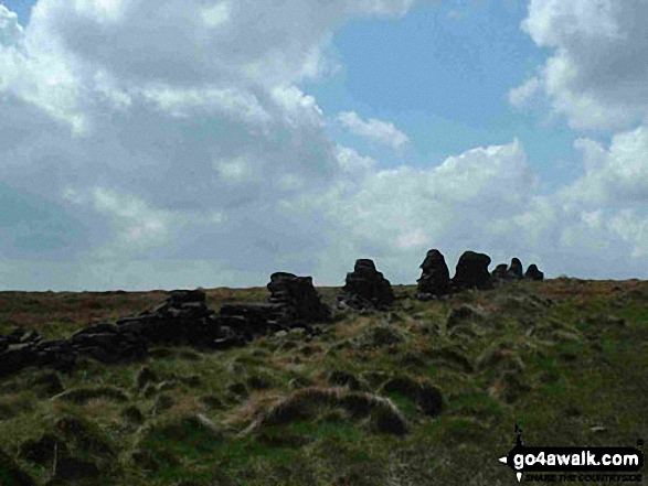 Walk d174 Millstone Rocks and Lad's Leap from Crowden - Highstone Rocks