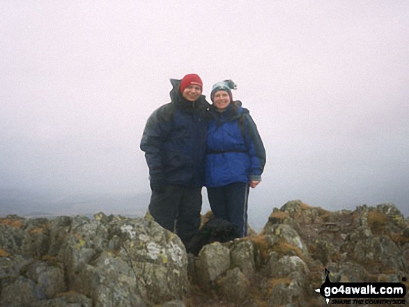 Walk gw163 Cnicht from Nantgwynant - Me and my partner Mark on Cnicht