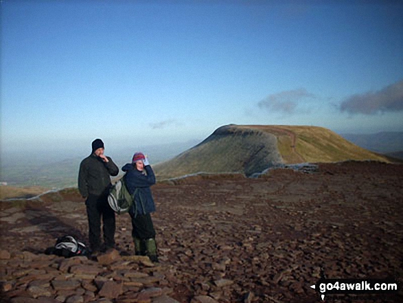 Cribyn from Pen y Fan summit cairn