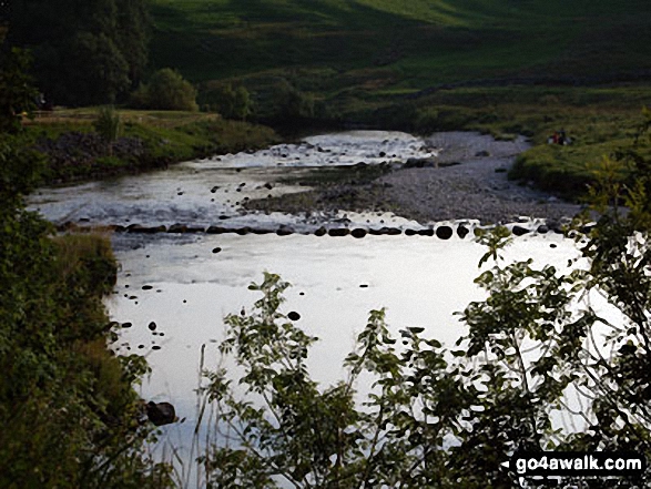 Walk ny161 Meugher from Yarnbury, Grassington - The River Wharf near Grassington