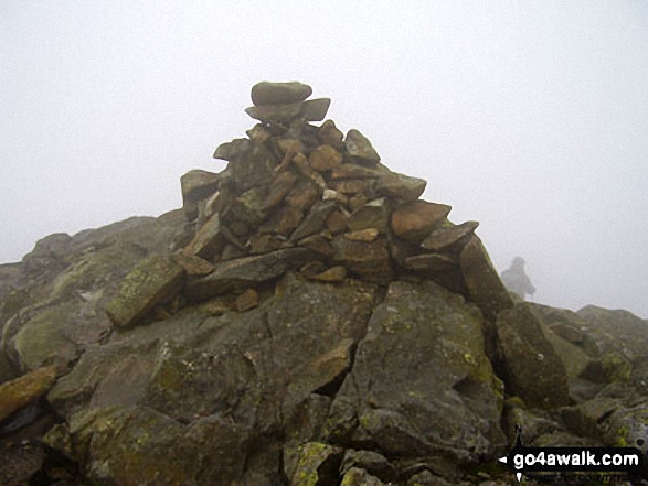 Walk c174 Glaramara and Great Gable from Seatoller (Borrowdale) - Red Beck Top summit cairn