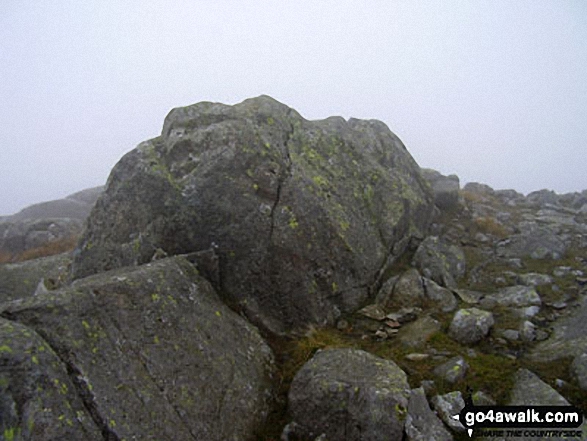 Walk c301 Glaramara and Allen Crags from Seatoller (Borrowdale) - High House Tarn Top summit