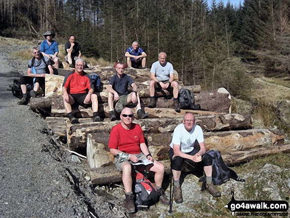 On the West Highland Way in Glen Nevis near the bottom of Ben Nevis