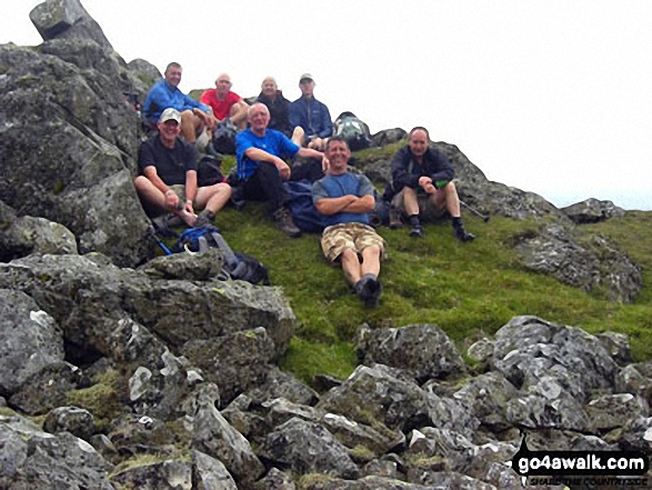 Queens club ramblers atop of Red Pike (Buttermere) 2011