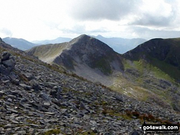 Na Gruagaichean from Binnein Mor in the Eastern Mamores 