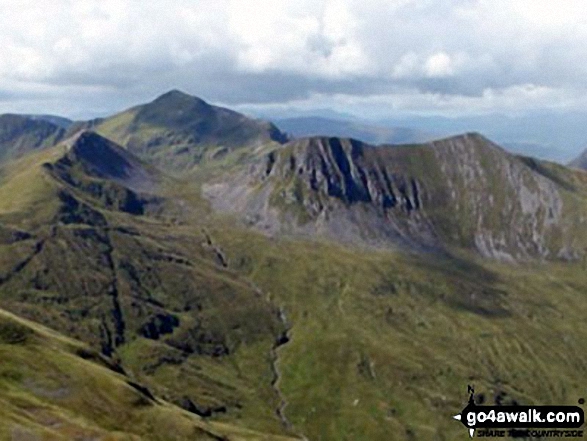 Walk Stob Coire a' Chairn walking UK Mountains in Fort William and Loch Linnhe to Loch Ericht  Highland, Scotland