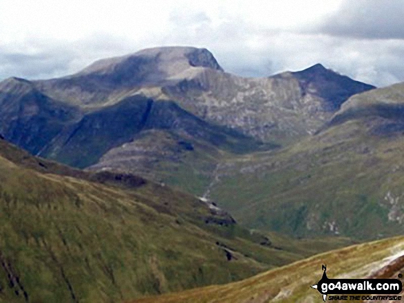 The view from Binnein Mor,  the highest point in Fort William and Loch Linnhe to Loch Ericht Photo: John Dyason