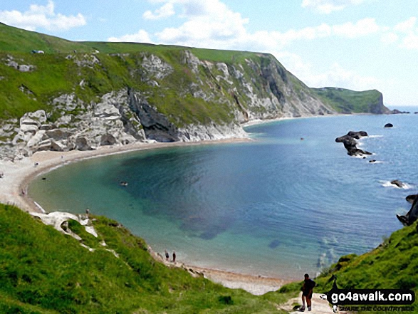 Walk do101 Swyre Head and The Jurassic Coast from Durdle Door - St Oswald's Bay and Dungy Head from Durdle Door, The South West Coast Path