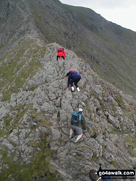 Walk c220 Helvellyn via Striding Edge from Glenridding - Striding Edge (Helvellyn)