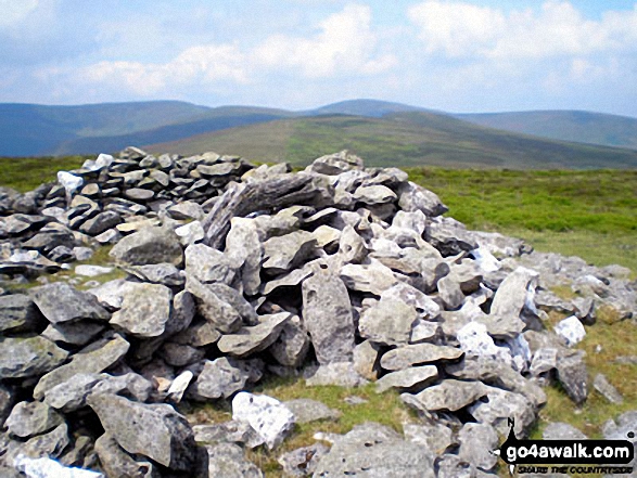 Walk po109 Foel Wen and Cadair Berwyn from Tyn-y-fridd - Mynydd Tarw summit cairn