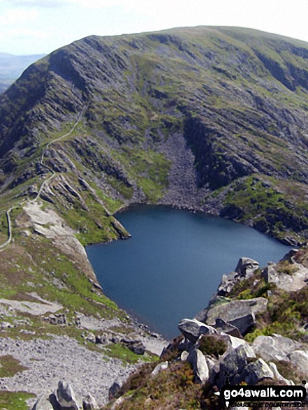 Y Llethr and Llyn Hywel from the summit of Rhinog Fach 