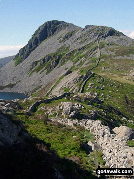 Rhinog Fach from the pass above Llyn Hywel 