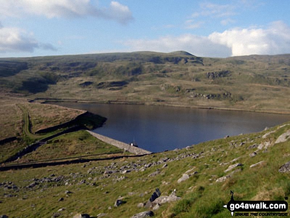 Walk gw159 Rhinog Fawr, Rhinog Fach, Y Llethr and Diffwys from Cwm Nantcol - Llyn Bodlyn