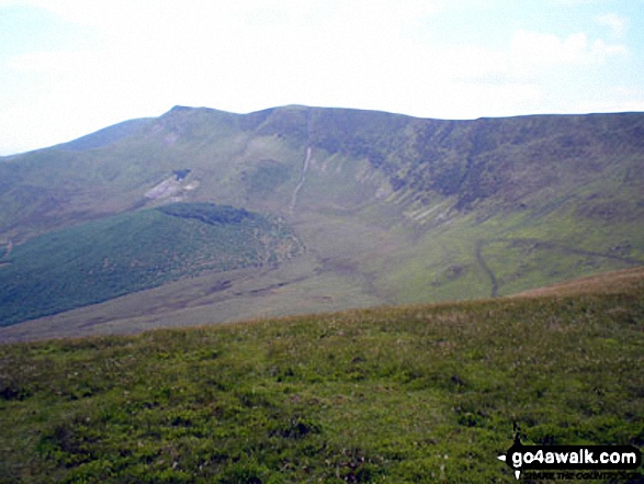 Walk po109 Foel Wen and Cadair Berwyn from Tyn-y-fridd - Cadair Berwyn from the summit of Tomle