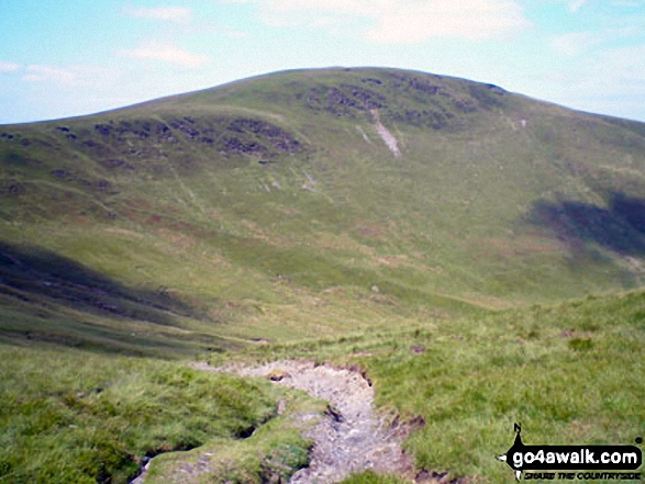 Walk po109 Foel Wen and Cadair Berwyn from Tyn-y-fridd - Cadair Bronwen from near Tomle