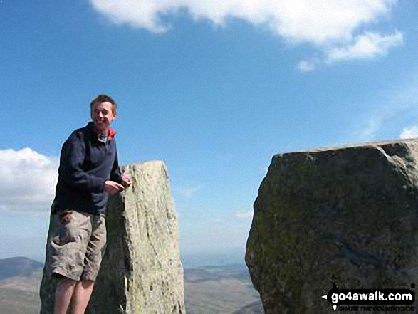 Me on Tryfan in Snowdonia Gwynedd Wales