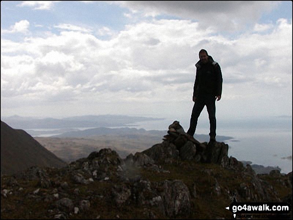 Me on An Stac in Moidart and Ardnamurchan Highland Scotland