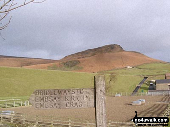 Embsay Crag from SE corner of Embsay Reservoir 