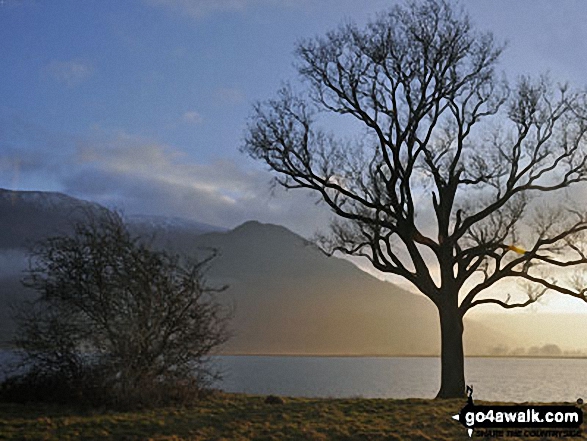 Long Side Edge, Skiddaw and Little Dodd (Skiddaw) from Hursthole Point, Bassenthwaite Lake 