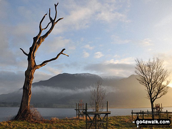 Long Side Edge, Skiddaw and Little Dodd (Skiddaw) from Hursthole Point, Bassenthwaite Lake 