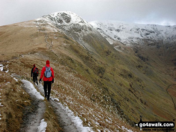 Approaching Heron Pike with Fairfield beyond