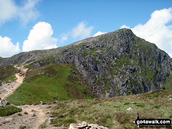 Walk gw142 Cadair Idris (Penygadair)  via The Minffordd Path - The Minffordd Path approaching Craig Cwm Amarch