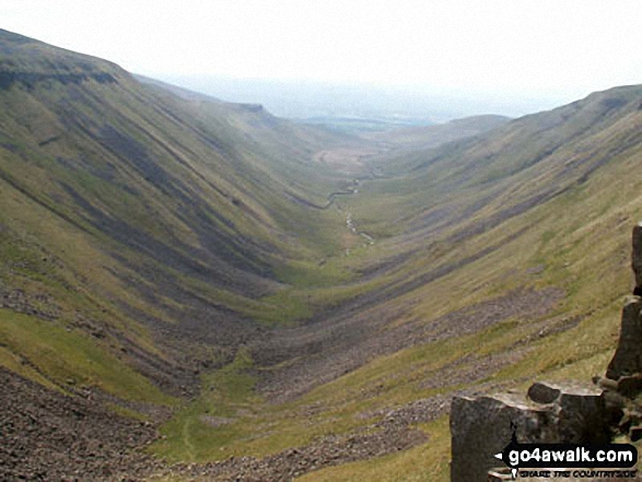 Looking South West down High Cup (High Cup Nick) 