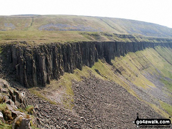 Walk du144 High Cup Nick and Meldon Hill from Cow Green Reservoir - The South Western Rim of High Cup (High Cup Nick)